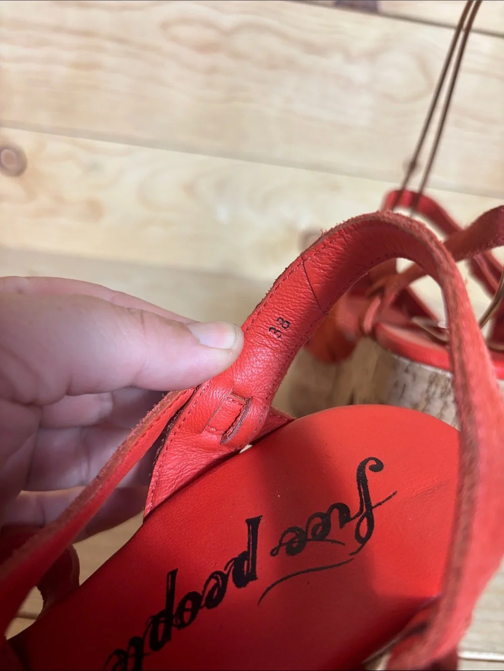 Free People Lisbon Sunstar platform sandals size 38 US 7.5